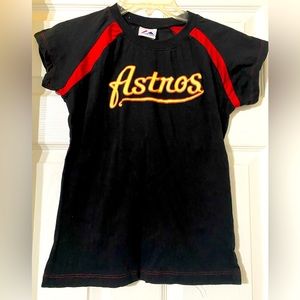 Vintage Astros Girls Tee Size 16 Majestic Brand